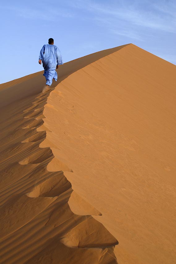 dunas del desierto del sahara en argelia