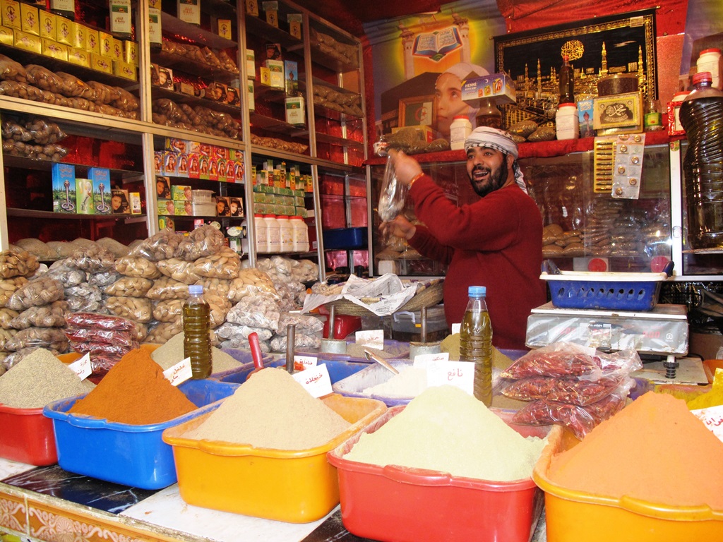 zoco de especias en argelia